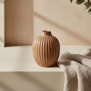 Evolve Ribbed Vase